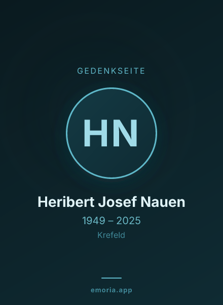 Gedenkportrait von Heribert Josef Nauen
