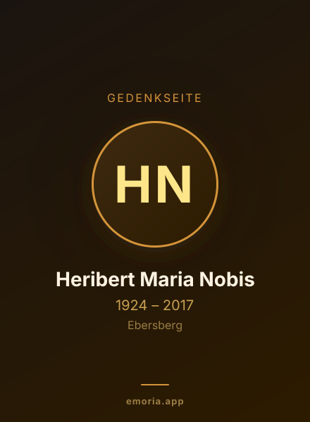 Gedenkportrait von Heribert Maria Nobis