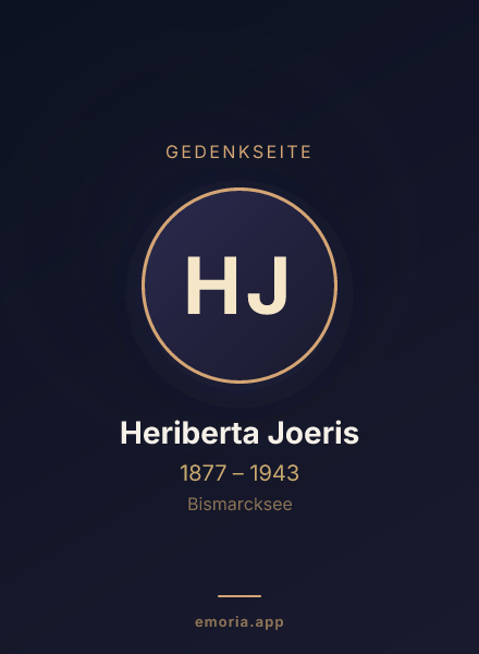 Gedenkportrait von Heriberta Joeris