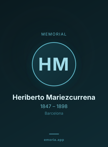 Memorial portrait of Heriberto Mariezcurrena