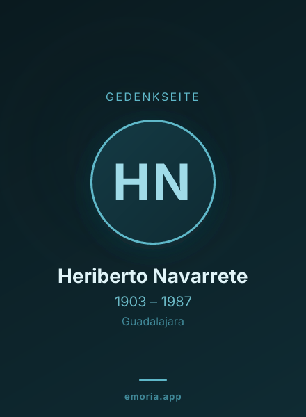 Gedenkportrait von Heriberto Navarrete