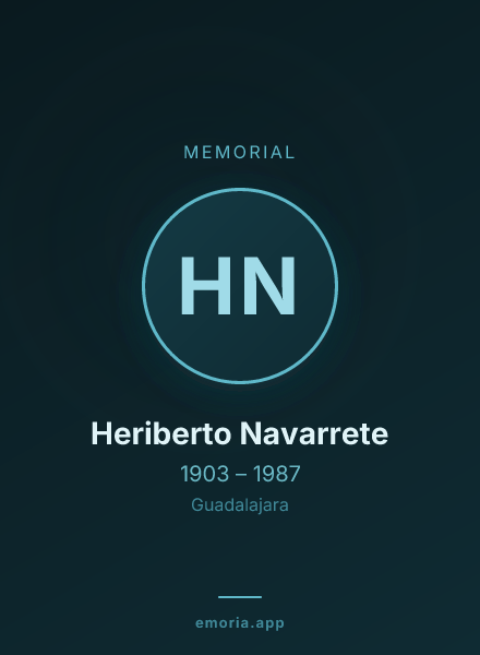 Memorial portrait of Heriberto Navarrete