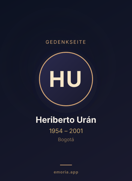 Gedenkportrait von Heriberto Urán