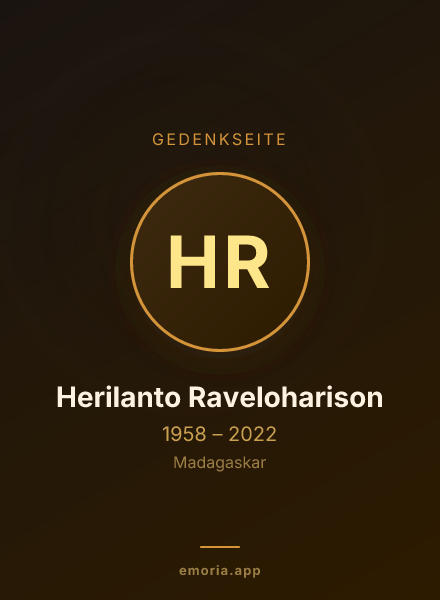 Gedenkportrait von Herilanto Raveloharison