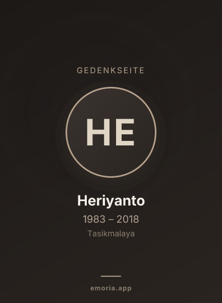 Gedenkportrait von Heriyanto