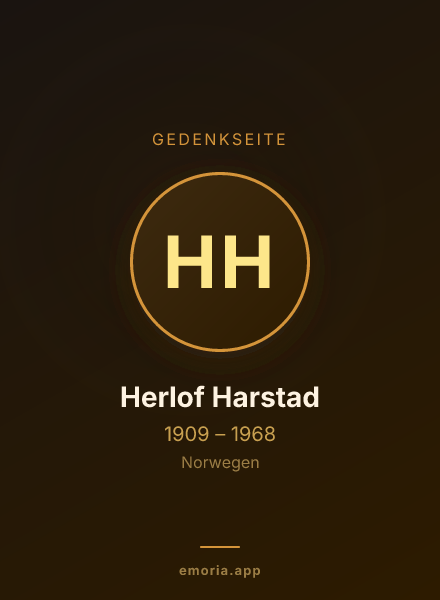 Gedenkportrait von Herlof Harstad