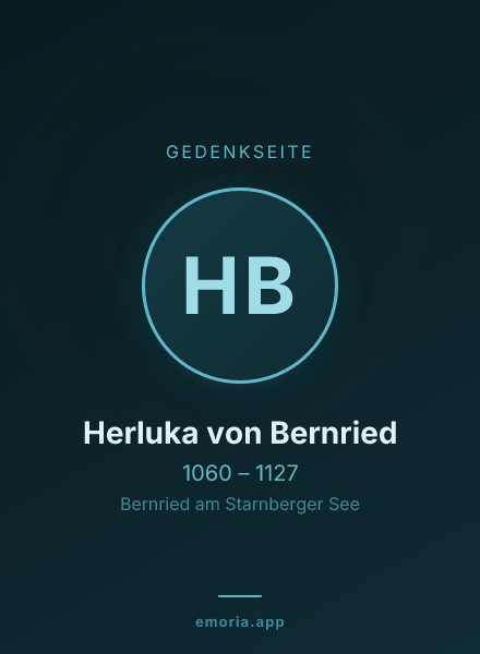 Gedenkportrait von Herluka von Bernried