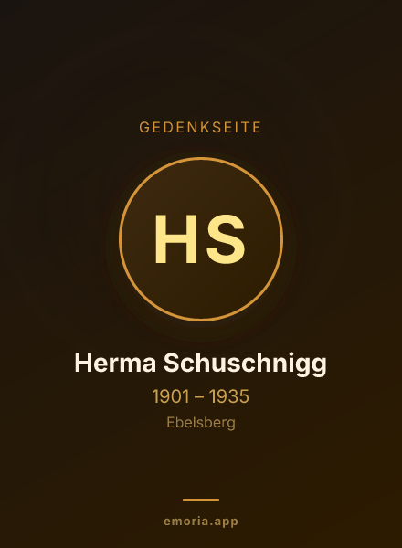 Gedenkportrait von Herma Schuschnigg