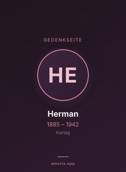Gedenkportrait von Herman