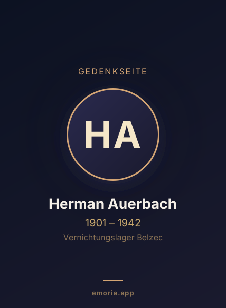 Gedenkportrait von Herman Auerbach