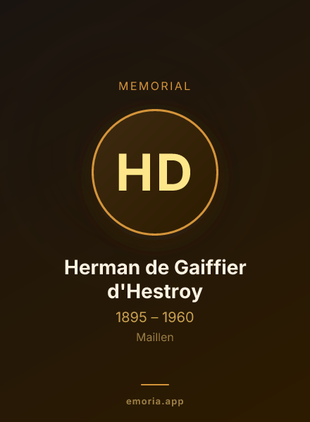 Memorial portrait of Herman de Gaiffier d'Hestroy