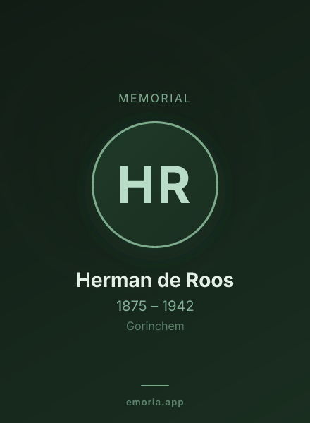 Memorial portrait of Herman de Roos