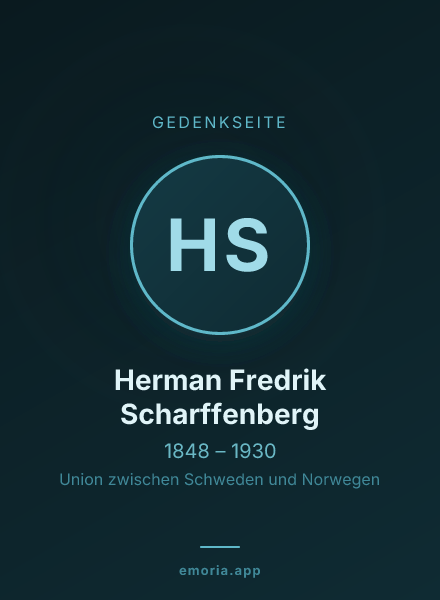 Gedenkportrait von Herman Fredrik Scharffenberg