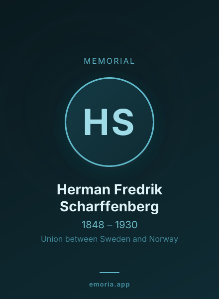 Memorial portrait of Herman Fredrik Scharffenberg
