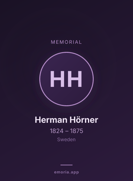Memorial portrait of Herman Hörner