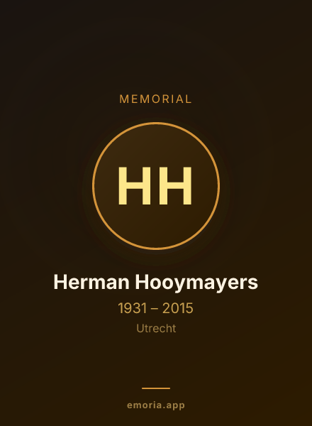 Memorial portrait of Herman Hooymayers