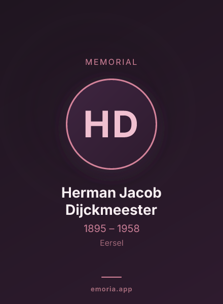 Memorial portrait of Herman Jacob Dijckmeester