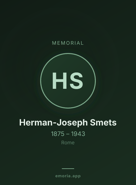 Memorial portrait of Herman-Joseph Smets