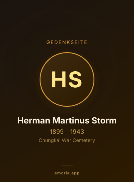 Gedenkportrait von Herman Martinus Storm