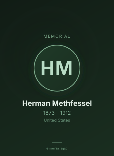 Memorial portrait of Herman Methfessel