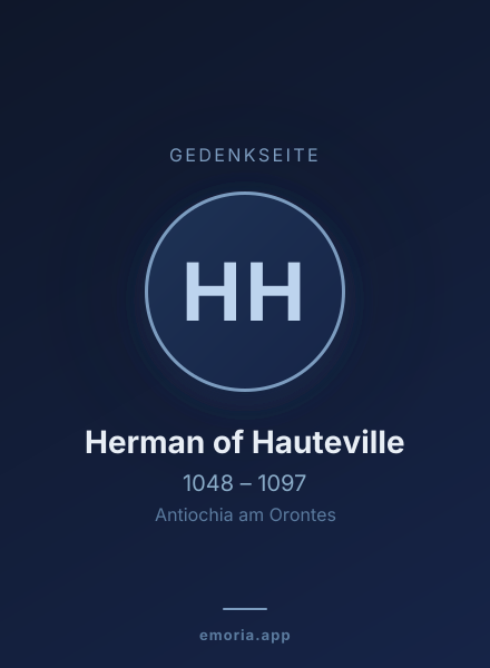 Gedenkportrait von Herman of Hauteville