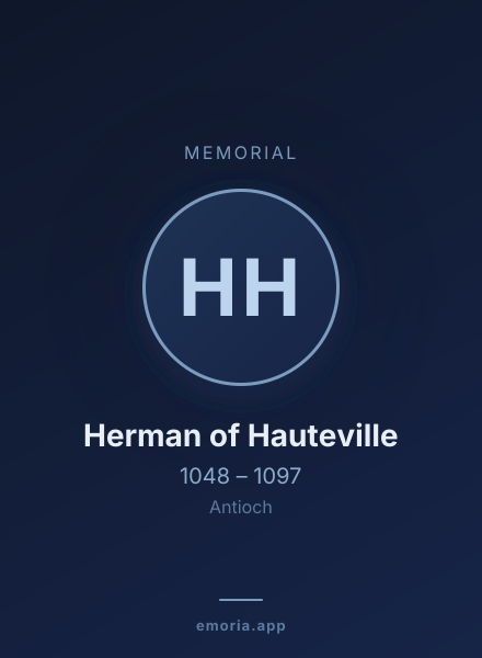 Memorial portrait of Herman of Hauteville