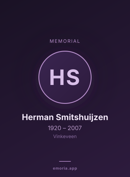 Memorial portrait of Herman Smitshuijzen