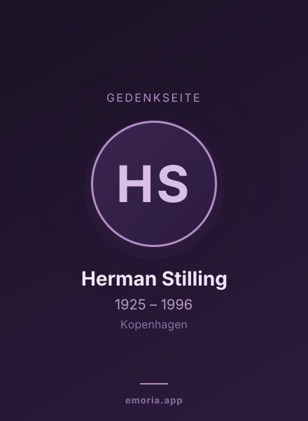 Gedenkportrait von Herman Stilling