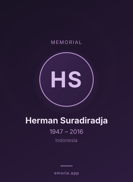 Memorial portrait of Herman Suradiradja
