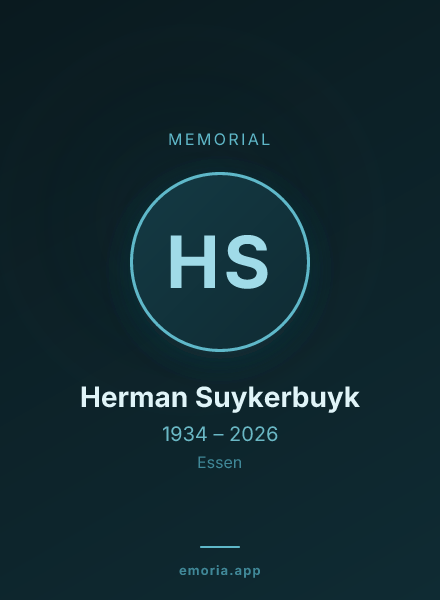 Memorial portrait of Herman Suykerbuyk