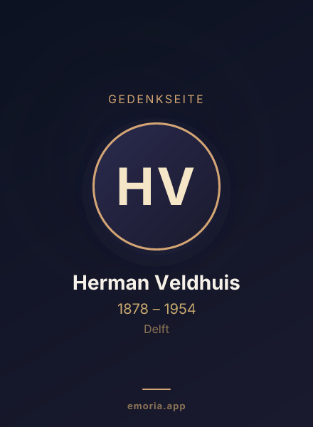 Gedenkportrait von Herman Veldhuis