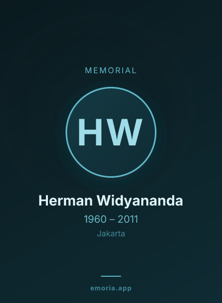 Memorial portrait of Herman Widyananda