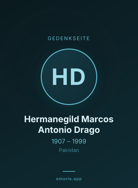 Gedenkportrait von Hermanegild Marcos Antonio Drago