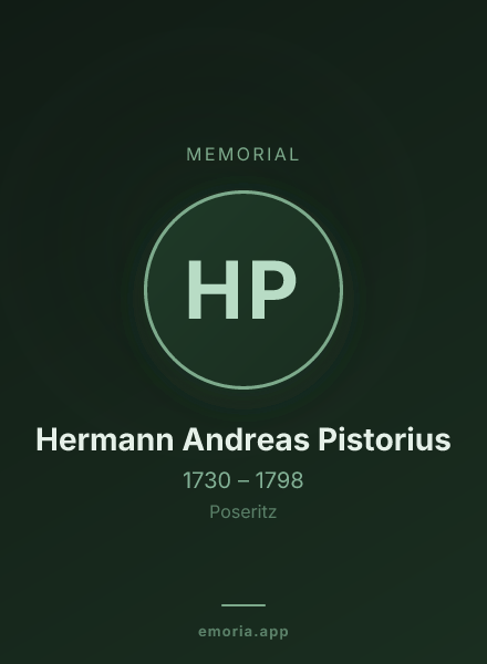 Memorial portrait of Hermann Andreas Pistorius