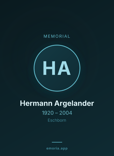 Memorial portrait of Hermann Argelander