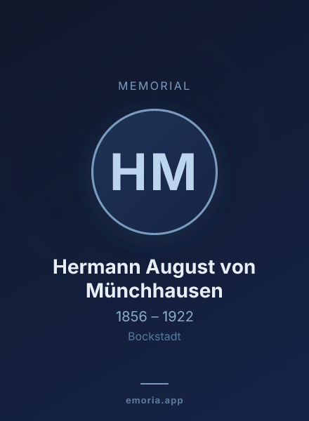 Memorial portrait of Hermann August von Münchhausen