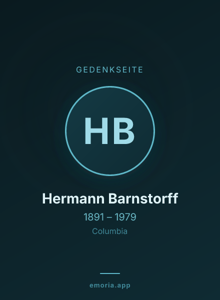 Gedenkportrait von Hermann Barnstorff