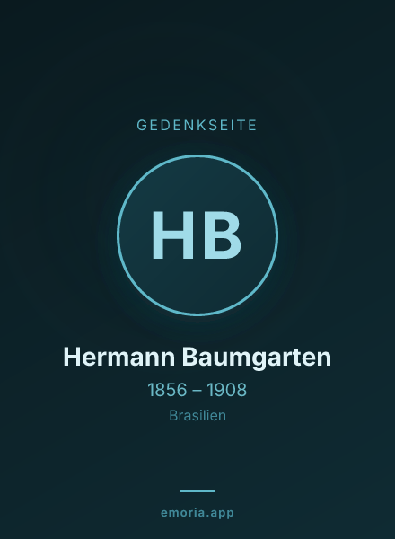 Gedenkportrait von Hermann Baumgarten