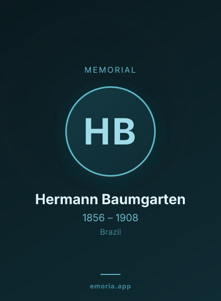 Memorial portrait of Hermann Baumgarten