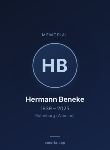 Memorial portrait of Hermann Beneke