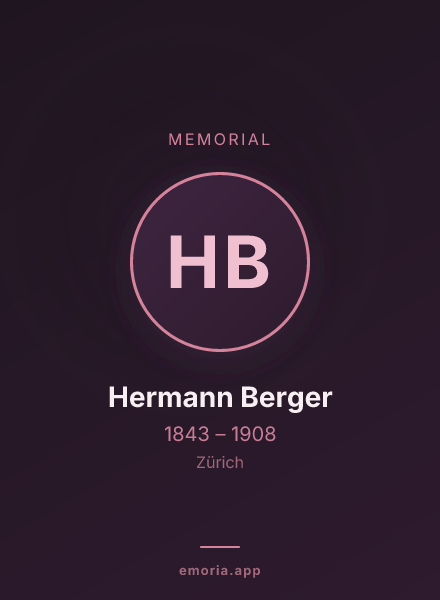 Memorial portrait of Hermann Berger