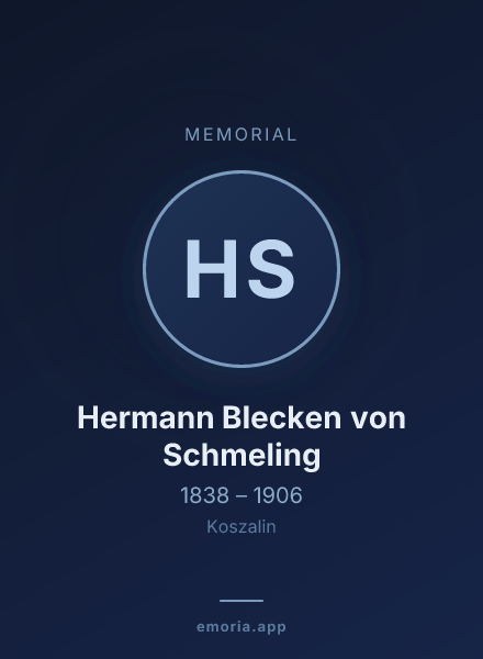 Memorial portrait of Hermann Blecken von Schmeling