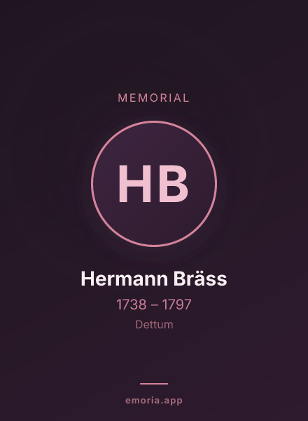 Memorial portrait of Hermann Bräss