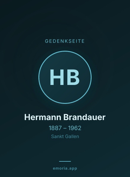 Gedenkportrait von Hermann Brandauer
