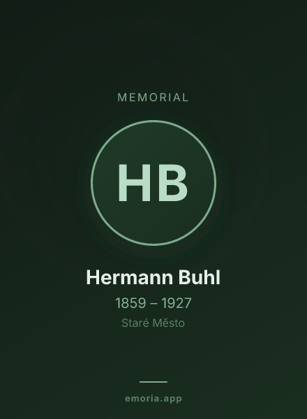 Memorial portrait of Hermann Buhl