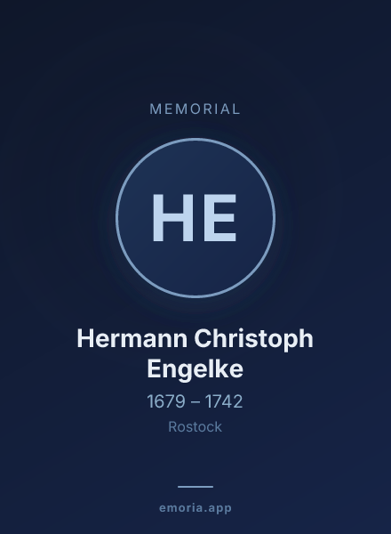 Memorial portrait of Hermann Christoph Engelke