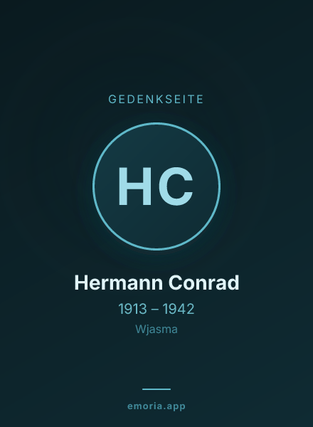 Gedenkportrait von Hermann Conrad
