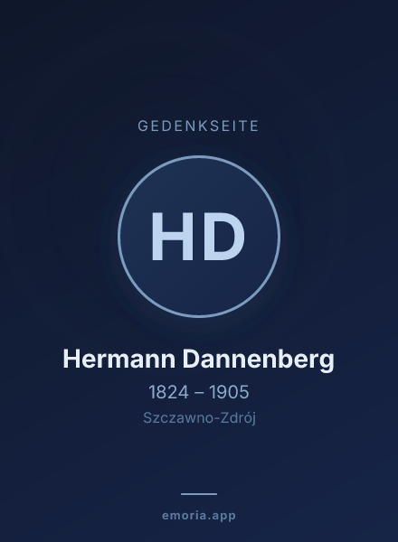 Gedenkportrait von Hermann Dannenberg