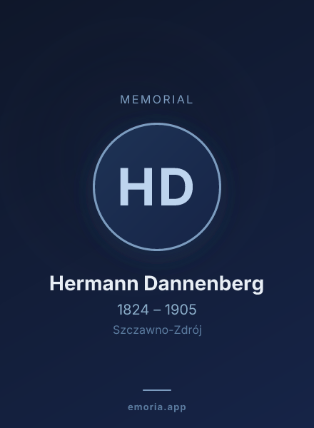 Memorial portrait of Hermann Dannenberg
