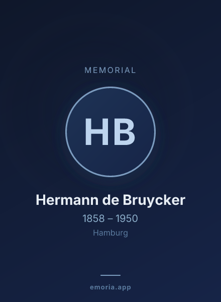 Memorial portrait of Hermann de Bruycker